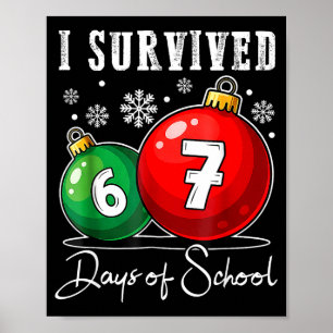 Poster Eu Sobrevivi 67 Dias De Natal Do Caramelo De Cana