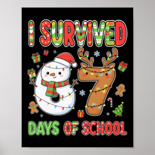Poster Eu Sobrevivi 67 Dias De Natal Escolar Meme Engraça