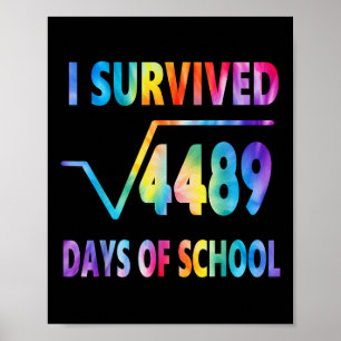 Poster Eu Sobrevivi a 67 Dias de Aula Raiz Quadrada 4489