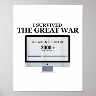 Poster Eu Sobrevivi À Guerra Excelente Que Você Está Na F