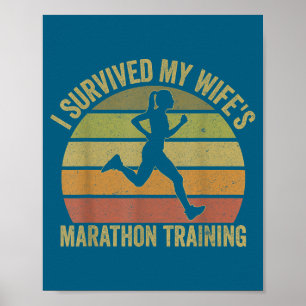 Poster Eu Sobrevivi à Metade do Treinamento de Maratona d