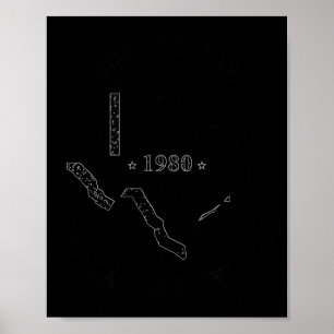 Poster Eu sobrevivi à onda de calor no Texas em 1980 retr