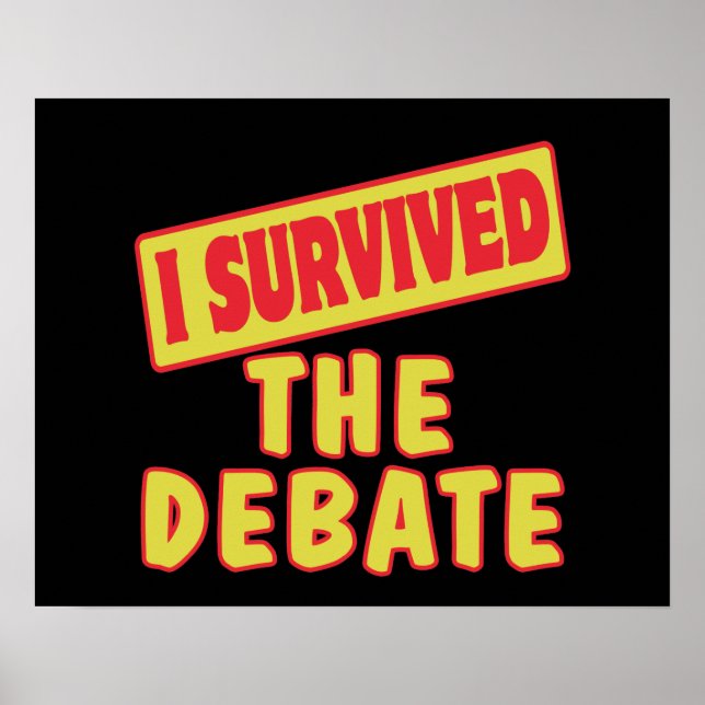 POSTER EU SOBREVIVI AO DEBATE (Frente)