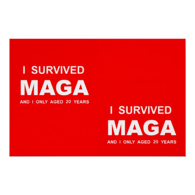 Pôster Eu Sobrevivi ao MAGA  (Frente)