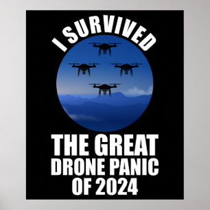 Poster Eu Sobrevivi Ao Pânico Do Drone Excelente De 2024