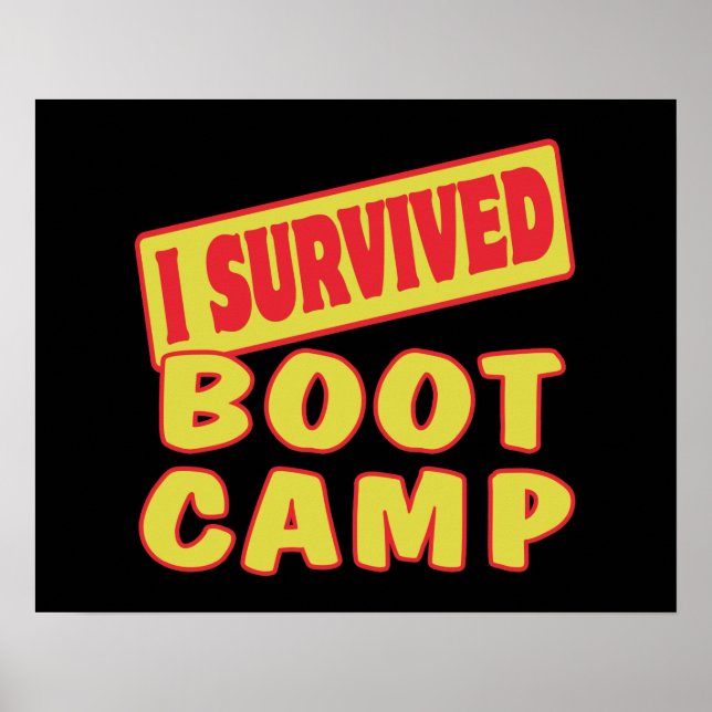 POSTER EU SOBREVIVI DO BOOT CAMP (Frente)