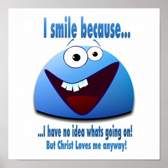 Pôster Eu sorrio porque...V2 (Frente)