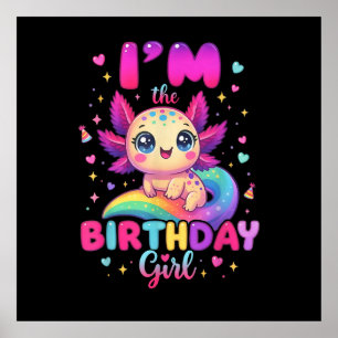 Poster Eu Sou a Axolote da Garota de Aniversário