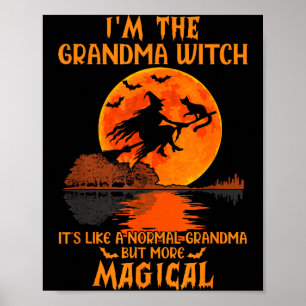Poster Eu Sou a Bruxa Avó Como Uma Avó Normal Dia das Bru
