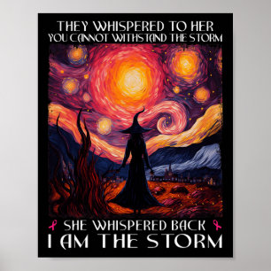 Poster Eu sou a bruxa Cancer de tempestade, o Halloween S