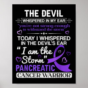 Poster Eu Sou A Consciência Do Câncer de pâncreas De Temp
