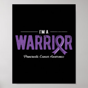 Poster Eu sou a Consciência do Câncer de pâncreas Roxo do
