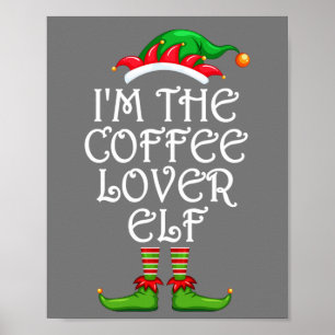 Poster Eu sou a família de camisetas do café