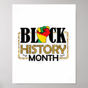 Poster Eu Sou a História Negra Melanina Homens Mulheres C