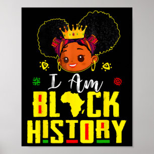 Poster Eu sou a História Negra Mês adolescentes crianças