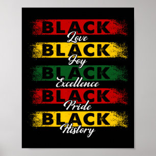 Poster Eu Sou a História Negra Mês Preto Orgulho Africano
