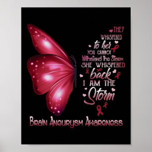 Poster Eu Sou A Tempestade Borboleta de Conscientização d