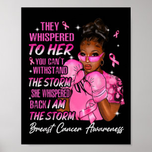 Poster Eu Sou A Tempestade Mulher Negra Cancer De Mama Ro