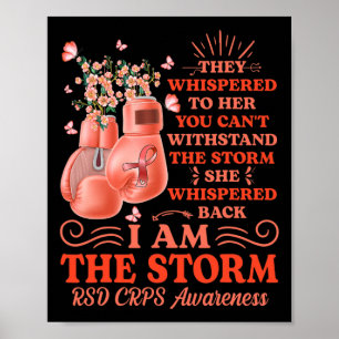 Poster Eu sou a tempestade RSD CRPS Awarness Boxas Luvas