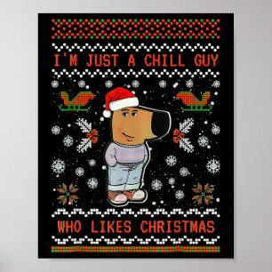 Poster Eu Sou Apenas Um Cara Legal Que Gosta Do Natal 1