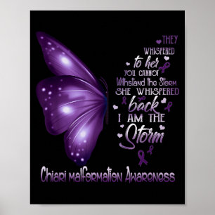 Poster Eu sou borboleta de conscientização sobre malforma