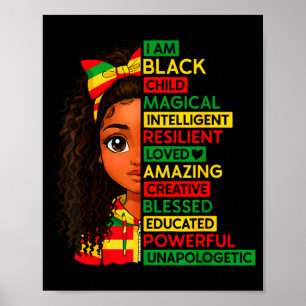 Poster Eu Sou Criança Negra Mês da História Africana Meni