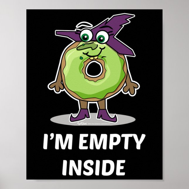 Poster Eu sou Dentro vazio, Design de Rosquinha de Hallow (Frente)
