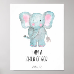 Poster Eu sou filho de Deus Bíblia.