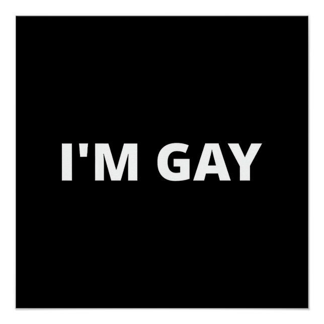 Pôster Eu sou gay (Frente)
