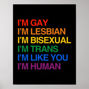 Pôster Eu sou GLBT que eu sou HUMANO