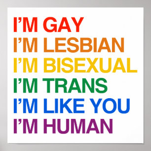 Poster Eu sou GLBT que eu sou HUMANO