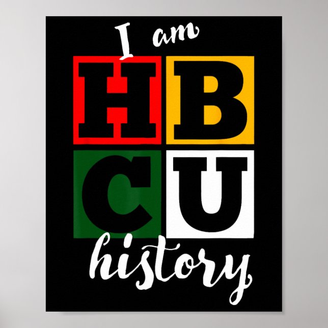 Poster Eu Sou História Hbcu - Mês da História Negra (Frente)