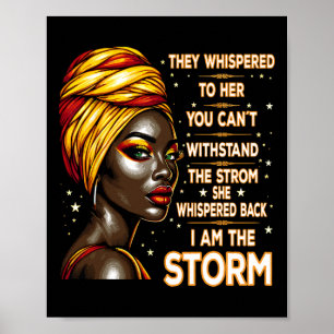 Poster Eu Sou História Negra A Tempestade Afro Melanina M