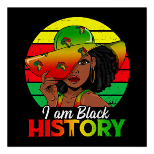 Pôster Eu Sou História Negra Afro-Americana