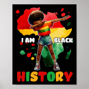 Poster Eu Sou História Negra Crianças Meninas Mulheres Hi