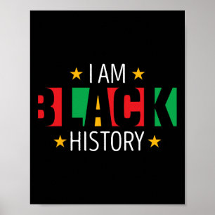 Poster Eu Sou História Negra História Afro-Americana Negr