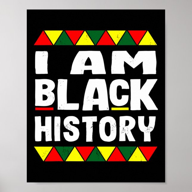 Poster Eu Sou História Negra Mês da História Negra Orgulh (Frente)