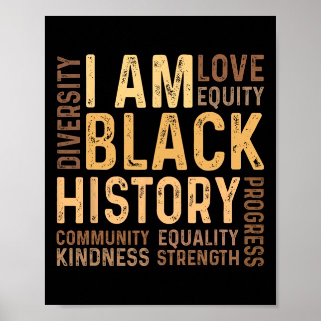 Poster Eu Sou História Negra Presente do Mês da História  (Frente)