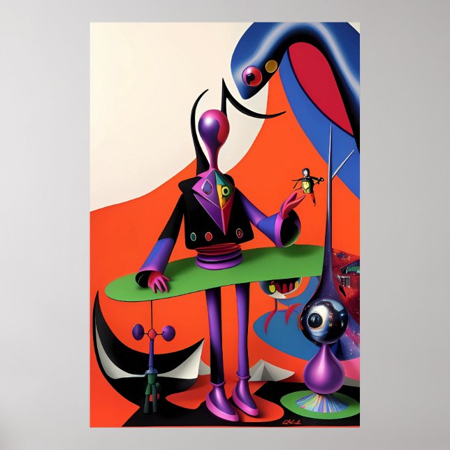 Poster Eu Sou Ironia Homem Ken Gage Surrealismo (Frente)