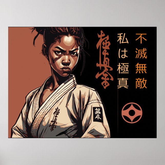 Poster Eu sou Kyokushin - Inquebrantável, Inparável, Cara (Frente)