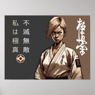 Poster Eu sou Kyokushin, inseparável, imparável