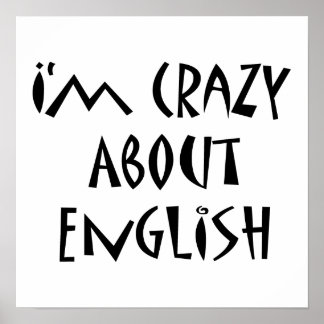 Pôster Eu sou louco por inglês