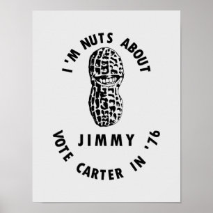 Pôster Eu sou loucos sobre a eleição 1976 de Jimmy Cart
