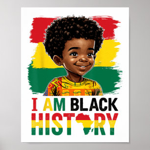 Poster Eu Sou Menino Afro História Negra Príncipe Pouca M