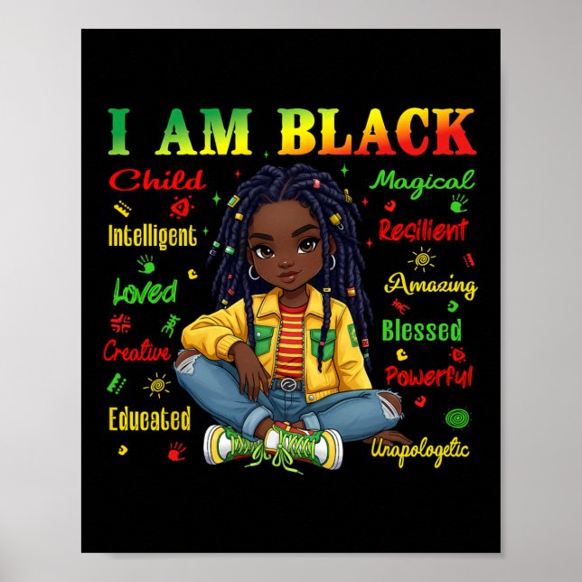 Poster Eu Sou Mês da História da Criança Negra Afro-Ameri (Frente)
