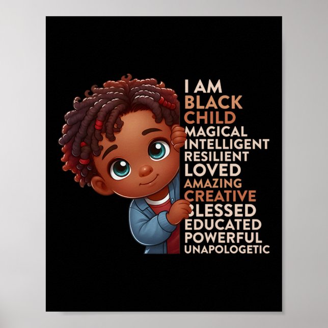 Poster Eu Sou Mês da História da Criança Negra Afro-Ameri (Frente)