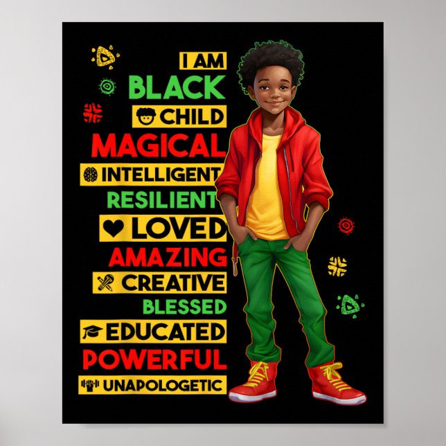 Poster Eu Sou Mês da História da Criança Negra Afro-Ameri (Frente)