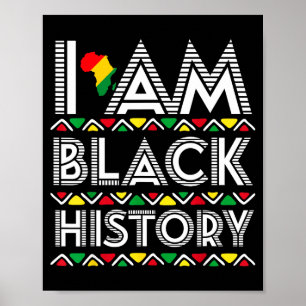 Poster Eu Sou Mês da História Negra África Arte Aborígene