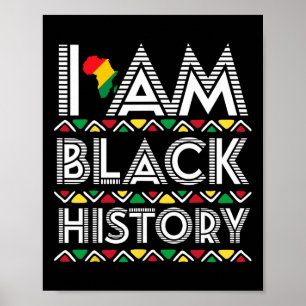 Poster Eu Sou Mês da História Negra África Arte Aborígene
