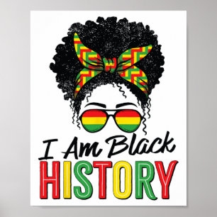 Poster Eu Sou Mês da História Negra Mulheres Africanas Me